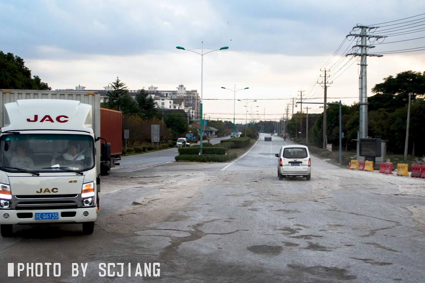 整段运转中路况最差的路S343,不过在改造