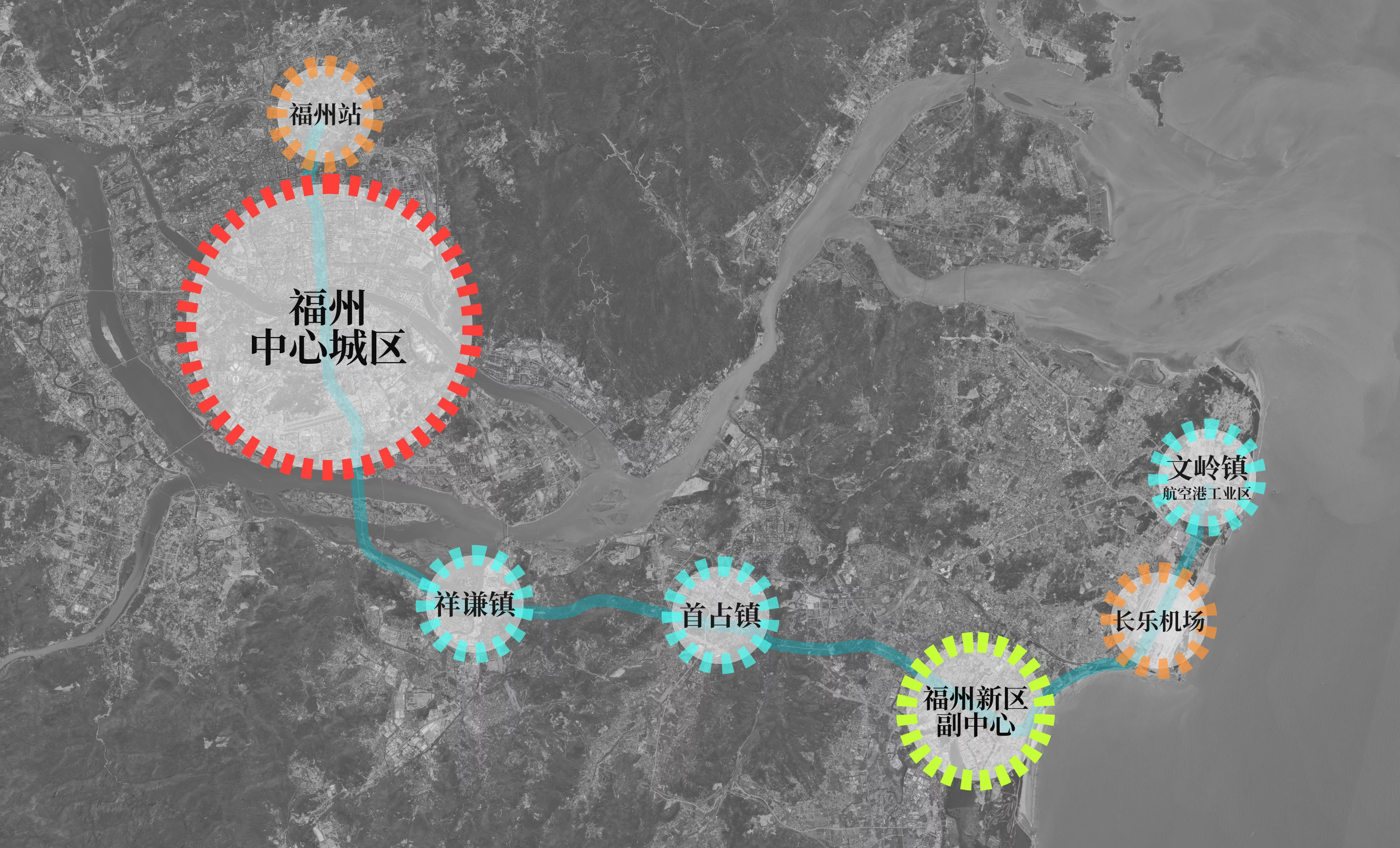 滨海快线以一线串联多个交通枢纽、城乡节点